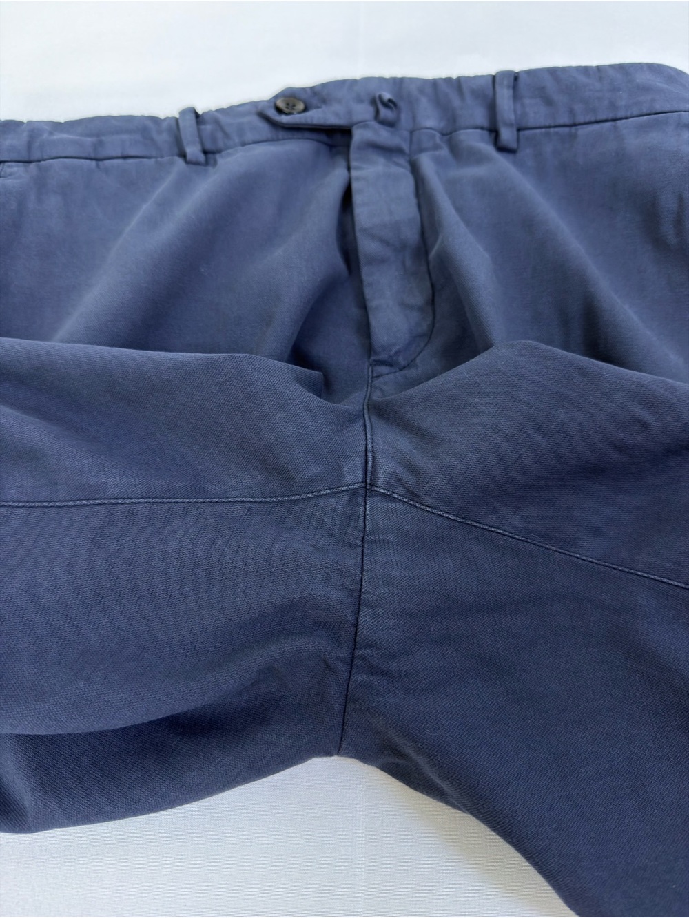 Loro Piana Men’s Navy Stretch Cotton Pants Size 48 32x30 Made in Italy - Picture 11 of 13